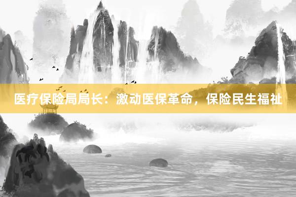医疗保险局局长：激动医保革命，保险民生福祉